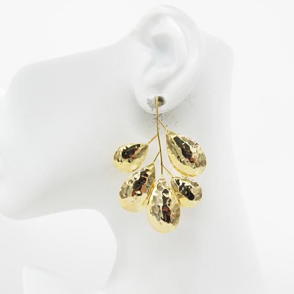 METAL LEAF EARRING