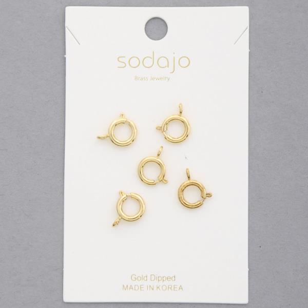 SODAJO EXTRA CLASP CHARM GOLD DIPPED