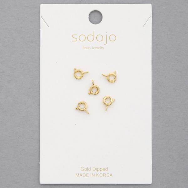 SODAJO EXTRA CLASP CHARM GOLD DIPPED