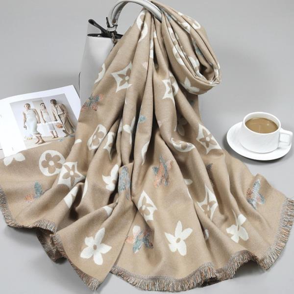 FLOWER OBLONG SCARF