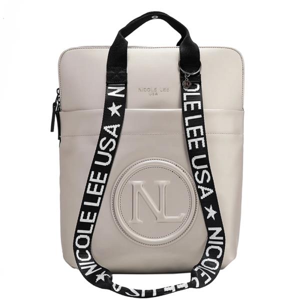 NICOLE LEE LOGO LARGE SLIM LAPTOP BAG