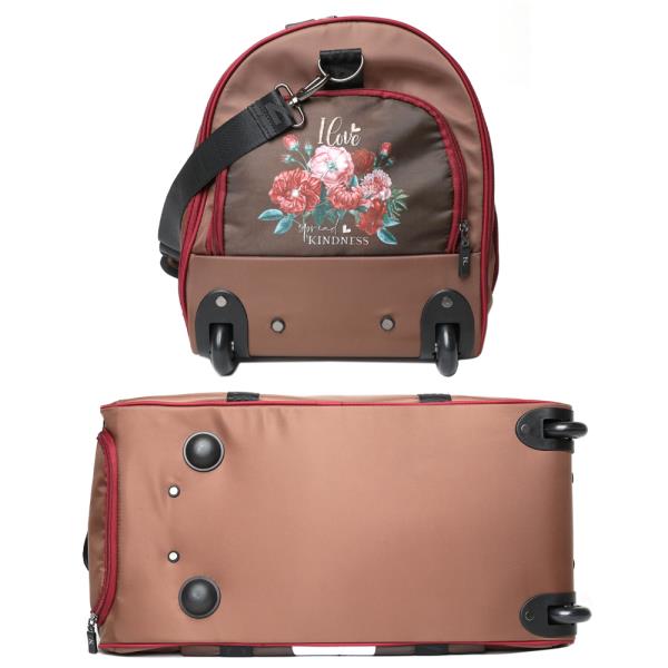 NICOLE LEE ROLLING DUFFEL BAG