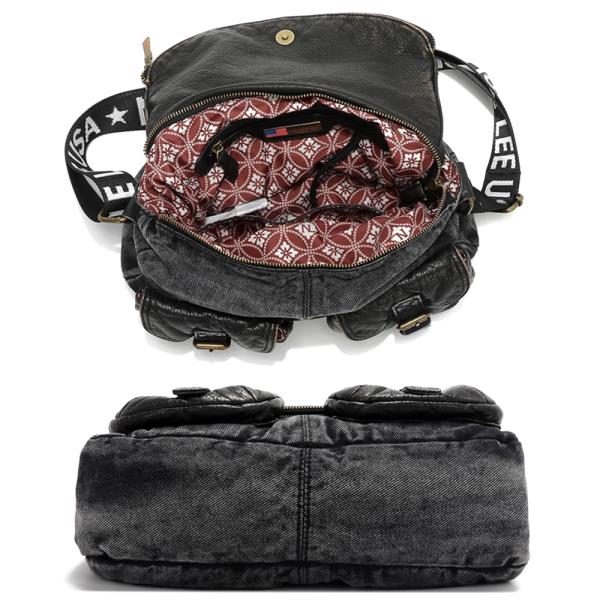 NICOLE LEE AKIKO LA BELLEZA DENIM FLAG CROSSBODY BAG