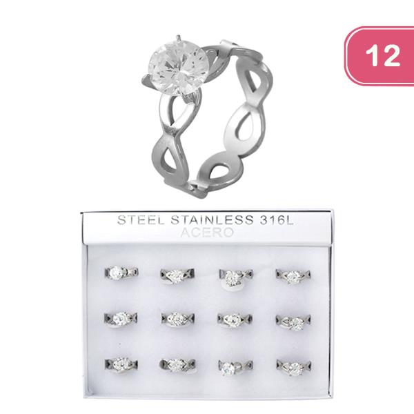 STAINLESS STEEL RING (12 UNITS)