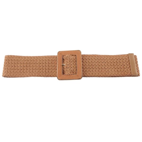 WOVEN RECTANGLE BUCKLE BELT