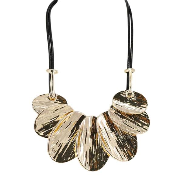 METAL ROUND CHUNKY NECKLACE