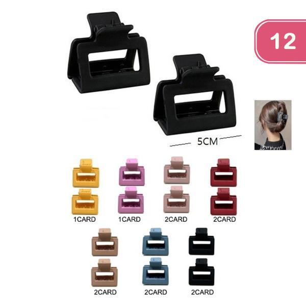 2PC HAIR CLAW CLIP (12 UNITS)