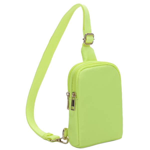 SMOOTH SLING ZIPPER CROSSBODY BAG