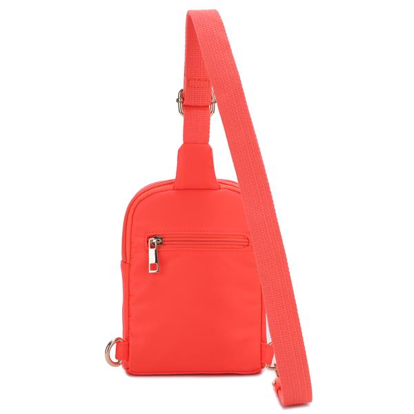 SMOOTH SLING ZIPPER CROSSBODY BAG