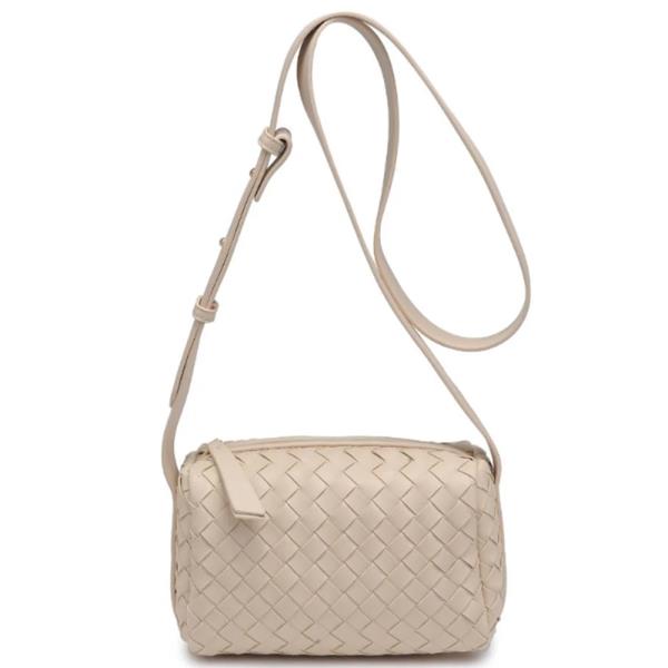 WOVEN DESIGN CHARLOTTE CROSSBODY BAG