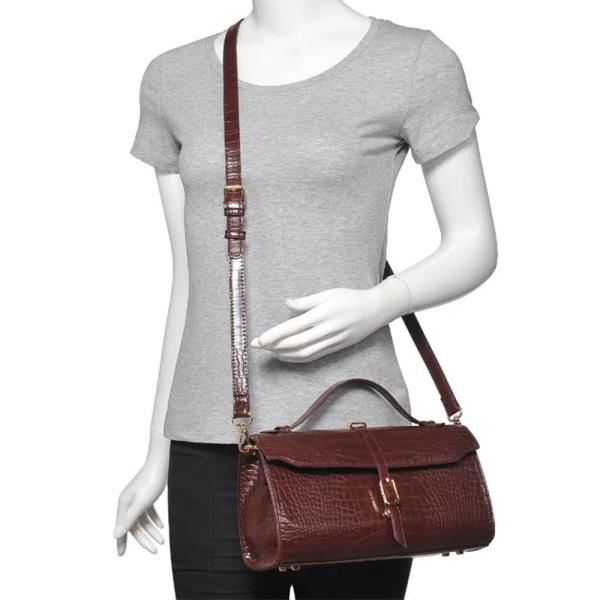 CROC PRINT JULIET CROSSBODY BAG