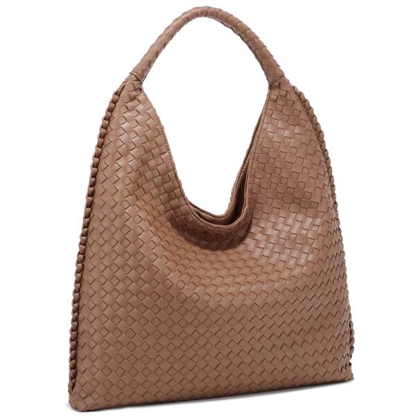 WOVEN SHOULDER HOBO BAG