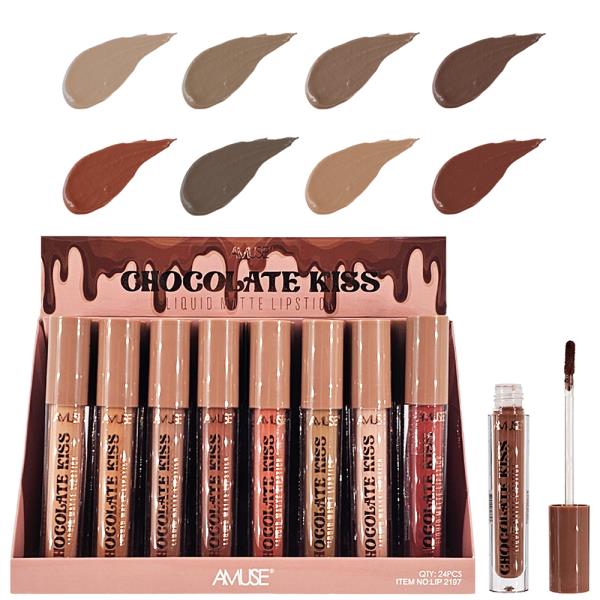 AMUSE CHOCOLATE KISS LIQUID MATTE LIPSTICK (24 UNITS)