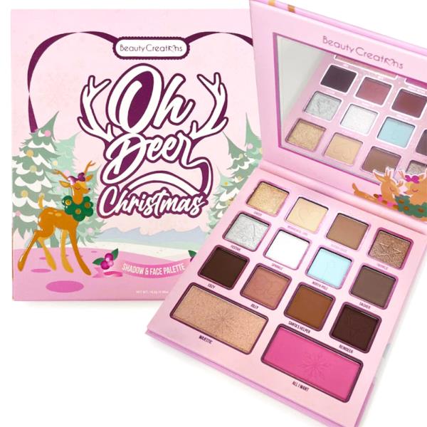 BEAUTY CREATIONS OH DEER CHRISTMAS SHADOW AND FACE PALETTE