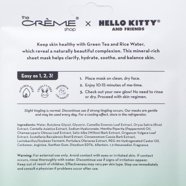 THE CREME SHOP X HELLO KITTY WATERLOCK SOOTHE PRINTED ESSENCE SHEET MASK (6 UNITS)