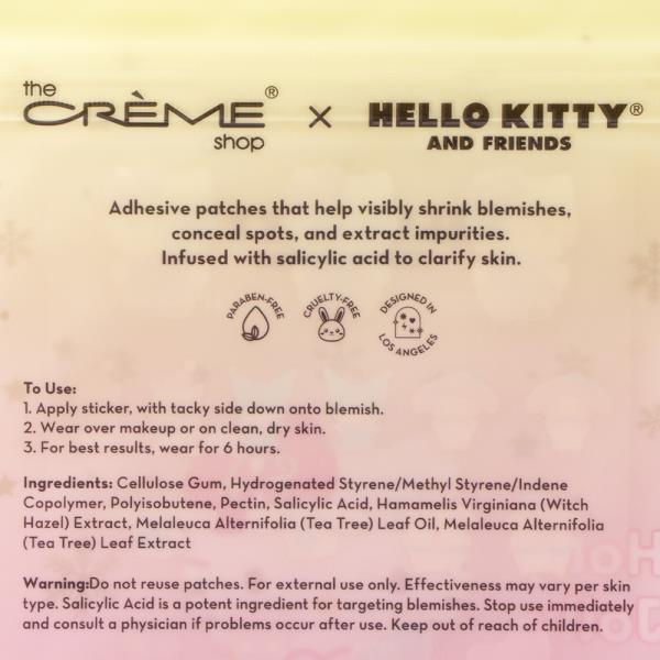 THE CREME SHOP X HELLO KITTY HYDROCOLLOID BLEMISH 21 CHARACTER PATCHES (6 UNITS)