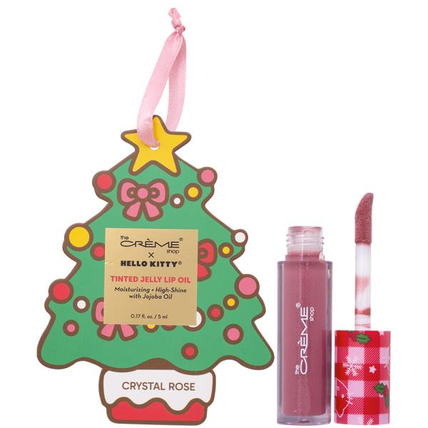 THE CREME SHOP X HELLO KITTY TINTED JELLY LIP OIL CRYSTAL ROSE TREE