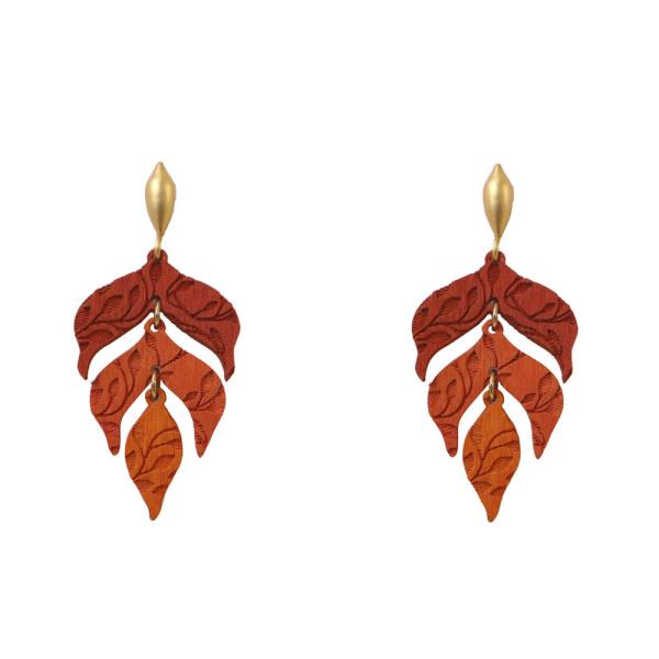 FILIGREE PATTERN PEARL BEAD DANGLE EARRING