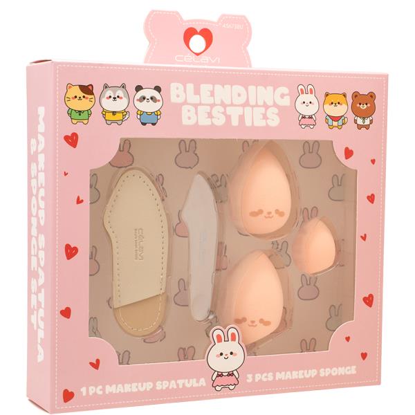 CELAVI BLENDING BESTIES MAKEUP SPATULA AND SPONGE SET