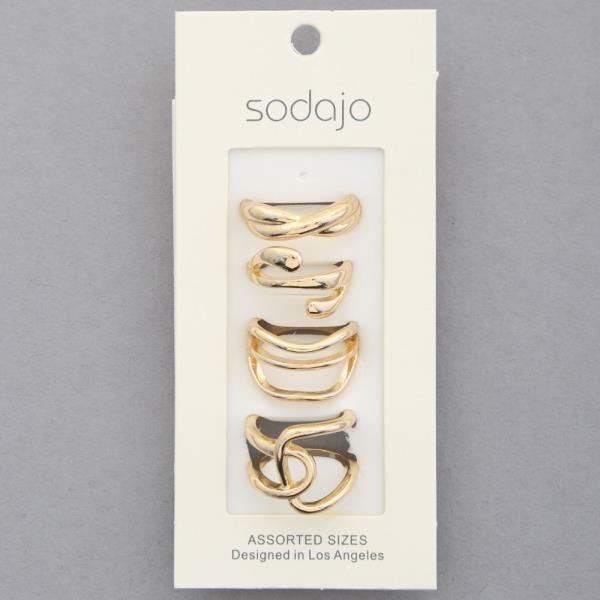 SODAJO ASSORTED METAL RING SET