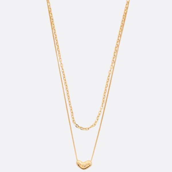 SODAJO METAL LAYERED GOLD DIPPED NECKLACE