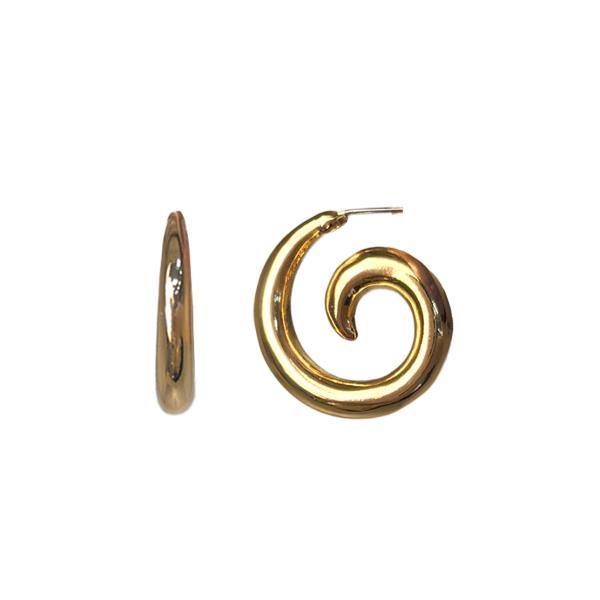 SPIRAL LINE POST EARRING