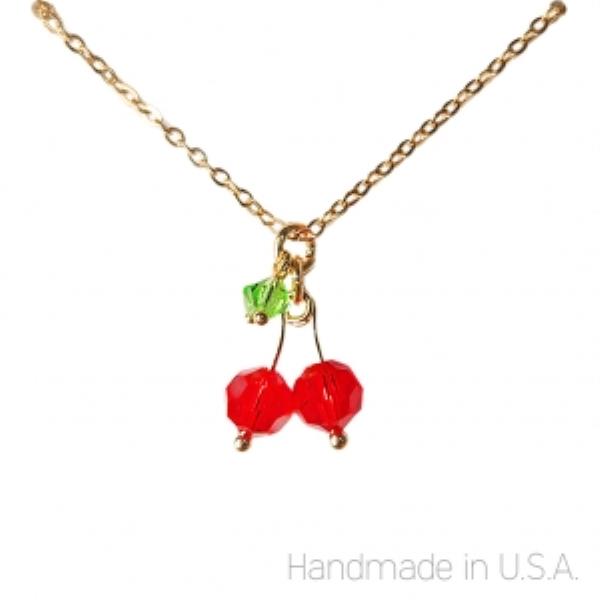 CHERRY PENDANT NECKLACE