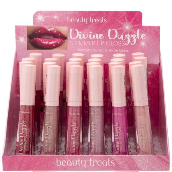 BEAUTY TREATS DIVINE DAZZLE SHIMMER LIP GLOSS (24 UNITS)