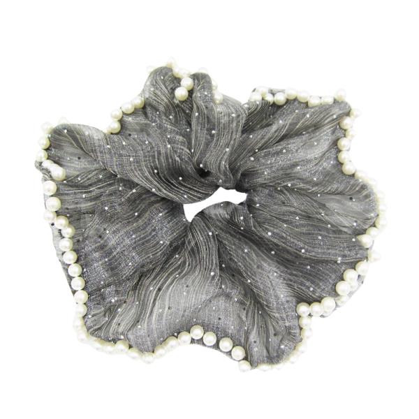 EDGE PEARL SCRUNCHIES HAIR TIE