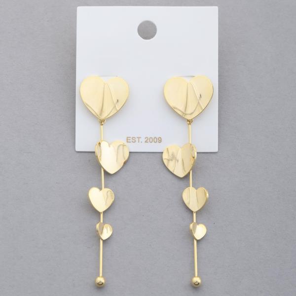 HEART METAL EARRING