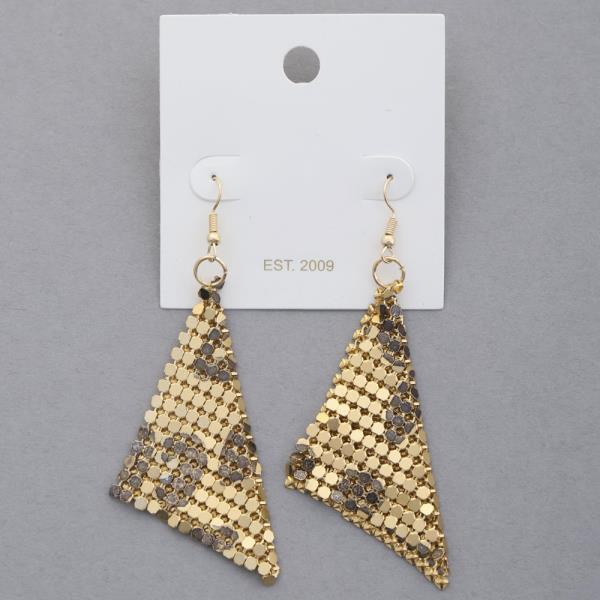 SOFT METAL ANIMAL PRINT DANGLE EARRING