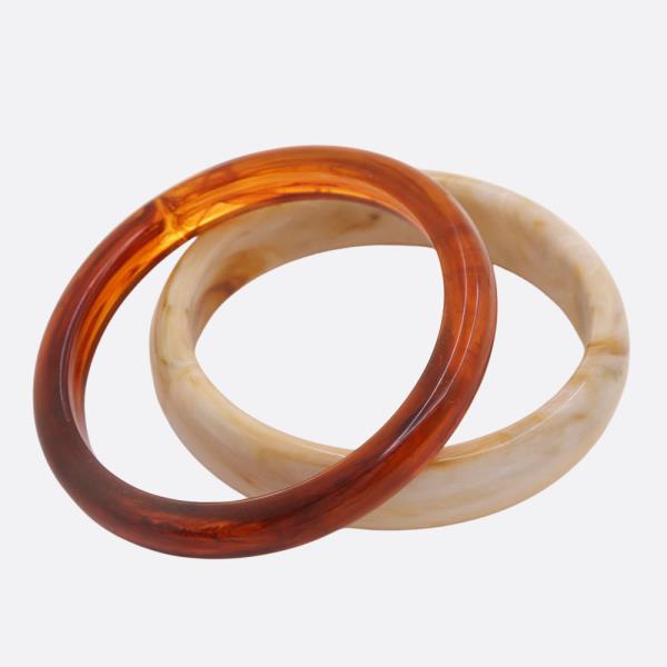 ACETATE BANGLE BRACELET SET