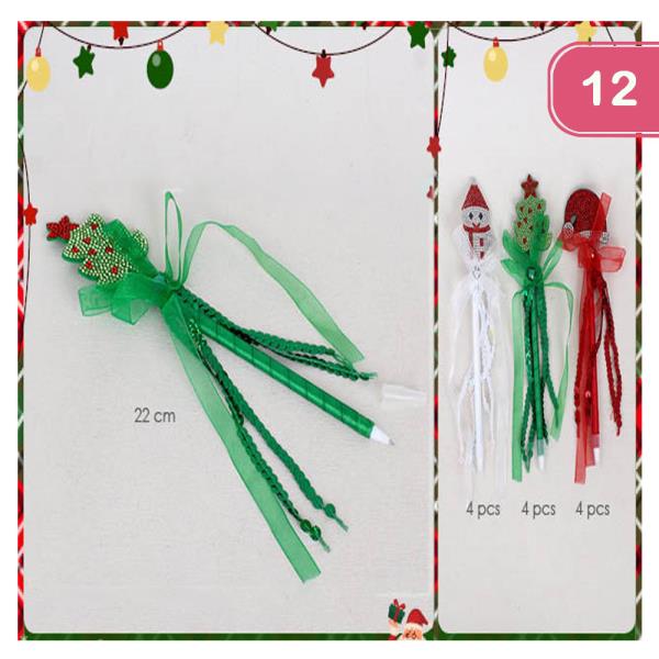 CRYSTAL CHRISTMAS PEN (12 UNITS)