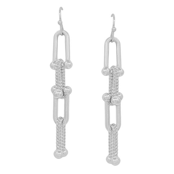 2 DIFFERENT TIFFANY CHAIN LINEAR EARRING