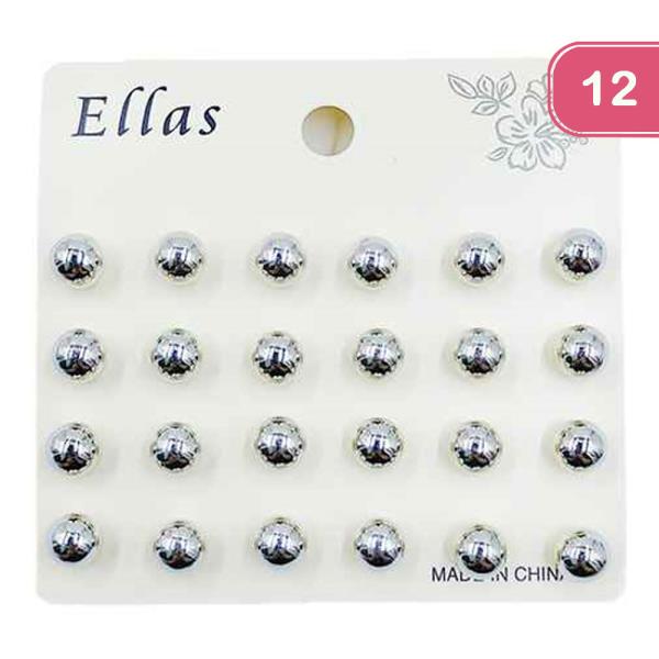 STUD EARRING SET (12 UNITS)