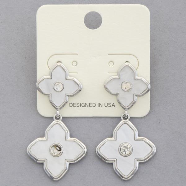 DOUBLE CLOVER DANGLE EARRING