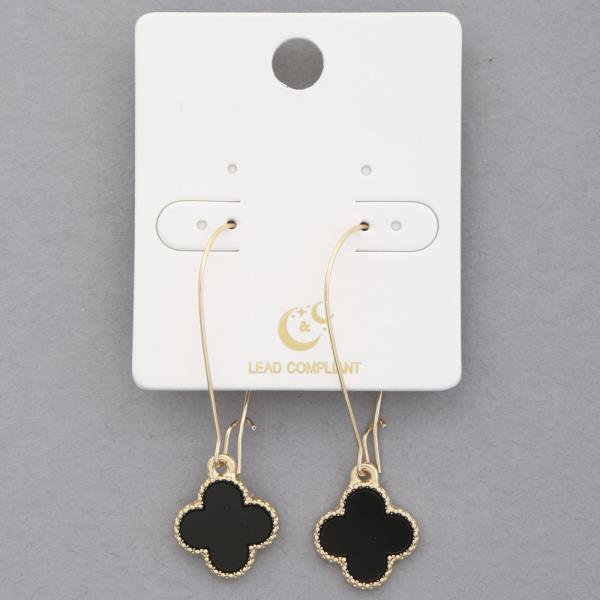 CLOVER CHARM DANGLE EARRING