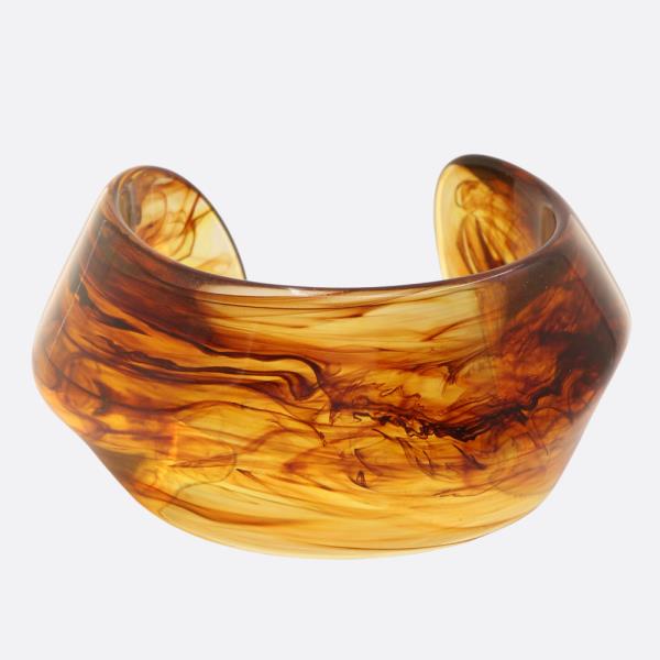 TRANSPARENT ACETATE CUFF BRACELET