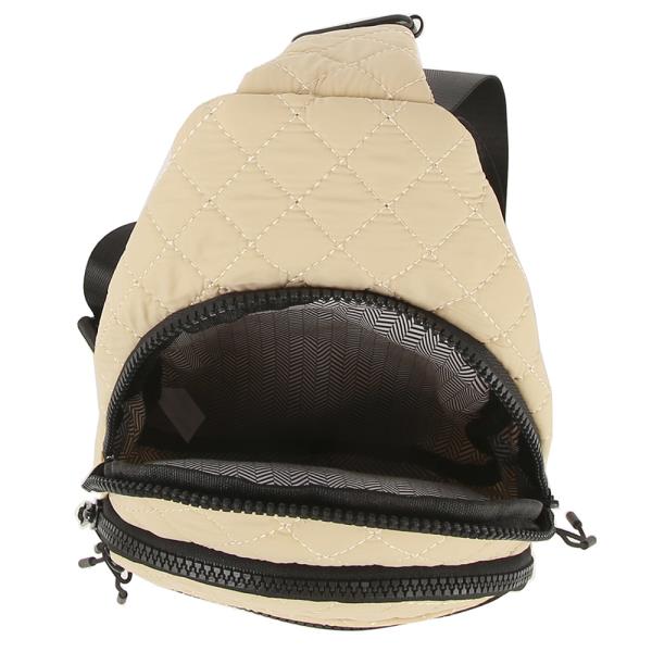 QUILTED FASHION ZIPPER SLING CROSSBODY BAG