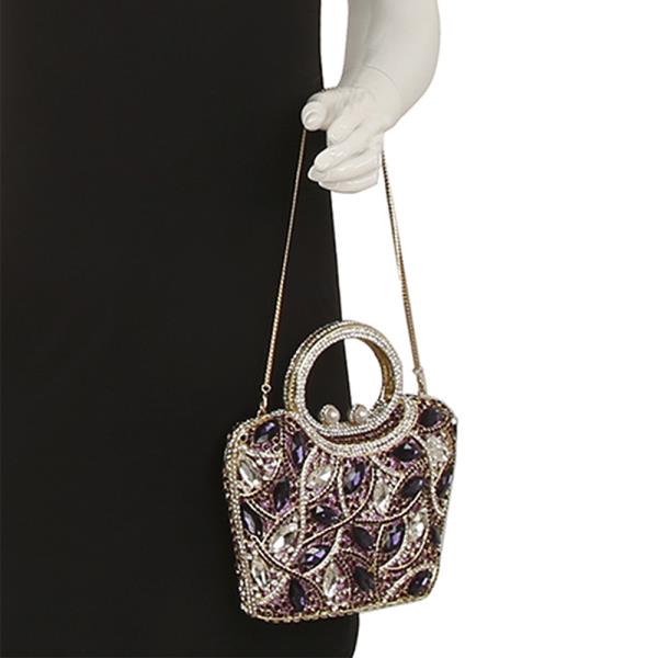 LARGE LUXURY RHINESTONE PARTY EVENING BAG