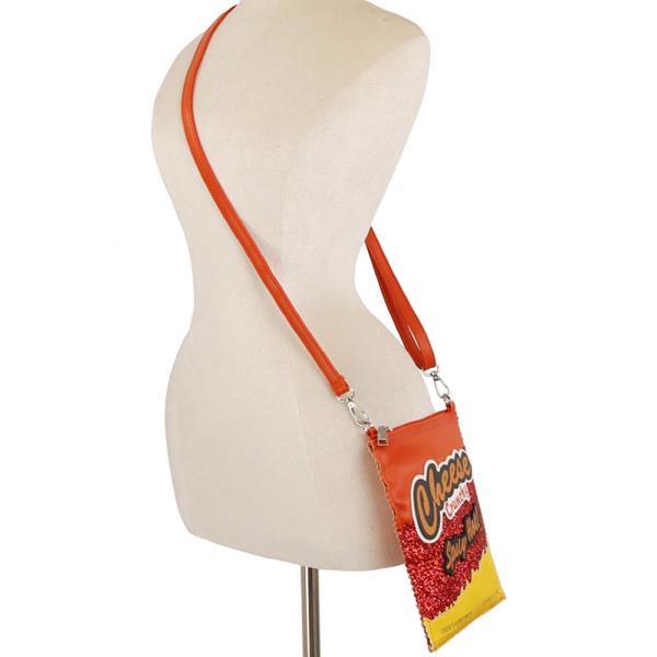 CHEESE CRUNCHY SPICY HOT DESIGN CROSSBODY BAG