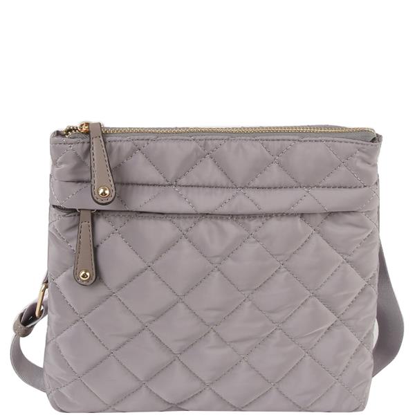 QUILTED ZIPPER CROSSBODY BAG