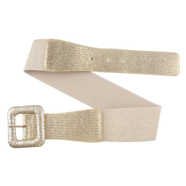 METALLIC BUCKLE ELASTIC BELT