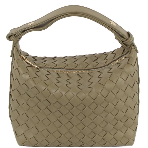 SMOOTH WOVEN HANDLE BAG