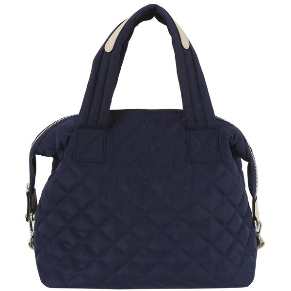 QUILTED HANDLE SATCHEL BAG