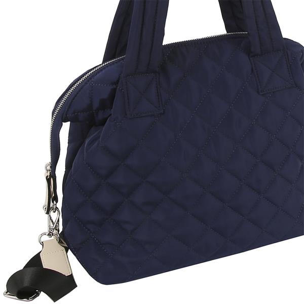 QUILTED HANDLE SATCHEL BAG