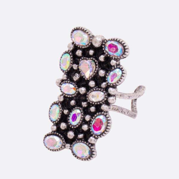 WESTERN STYLE RHINESTONE ADJUSTABLE RING