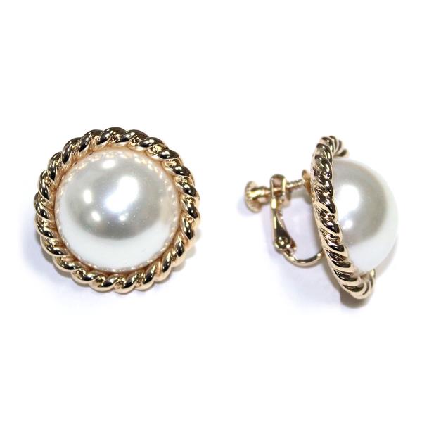 PEARL ROUND EARRING