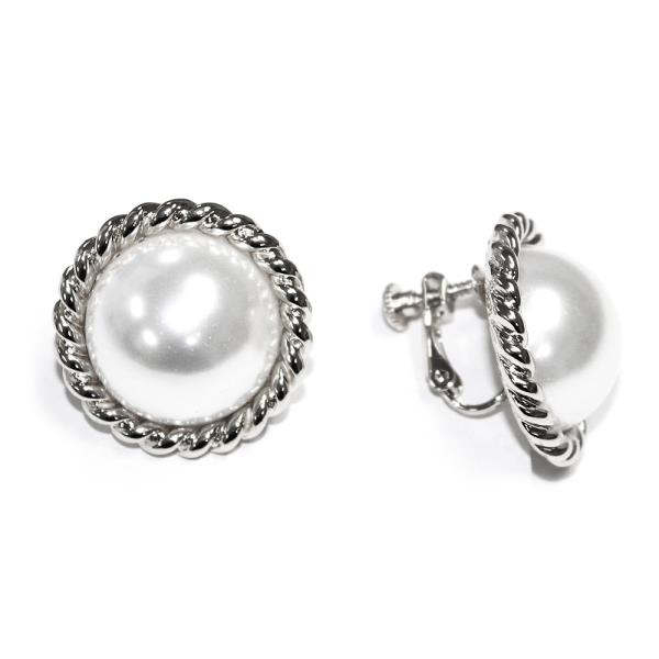 PEARL ROUND EARRING