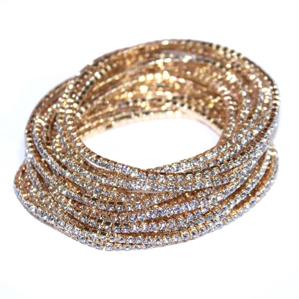 RHINESTONE STRETCH BRACELET SET